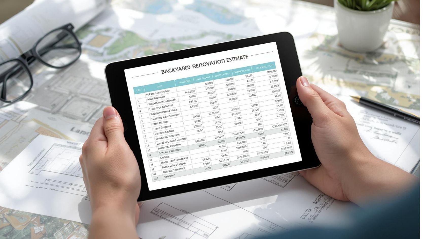 backyard renovation estimate