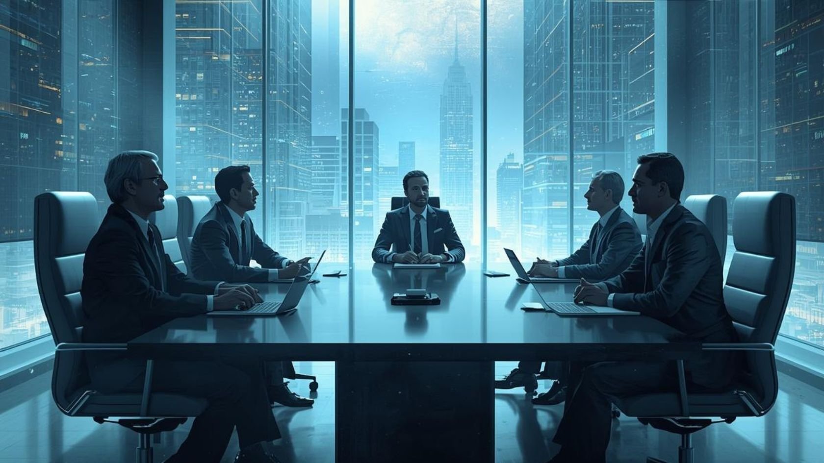 negotiations room decision makers